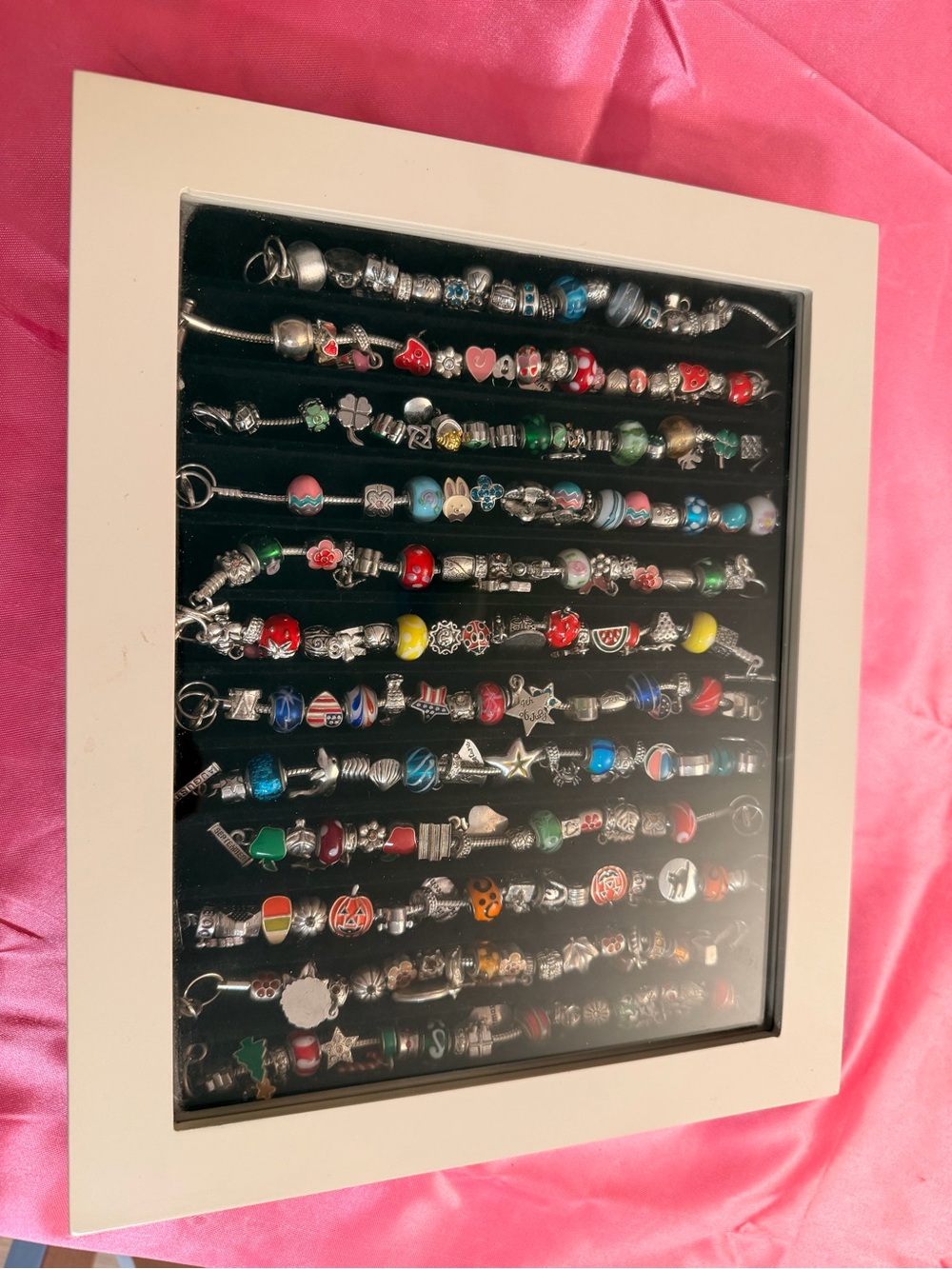 Sterling Silver Multicolor Charm Bracelet Collection